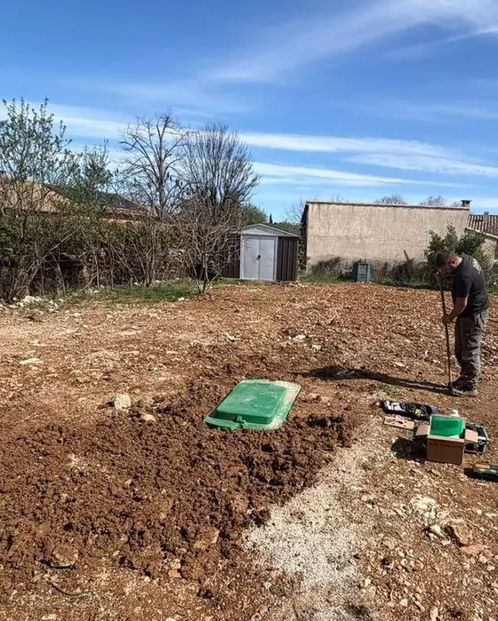 Terrain en travaux
